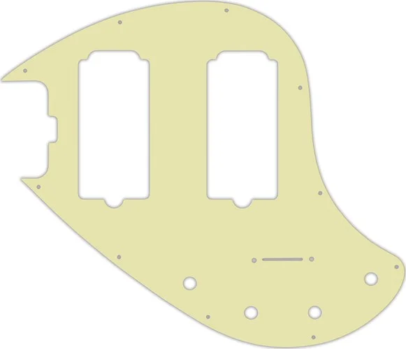WD Custom Pickguard For Left Hand Music Man 5 String StingRay 5-HH Through Neck Bass #34S Mint Green Solid