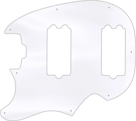 WD Custom Pickguard For Left Hand Music Man Classic Sabre #45 Clear Acrylic