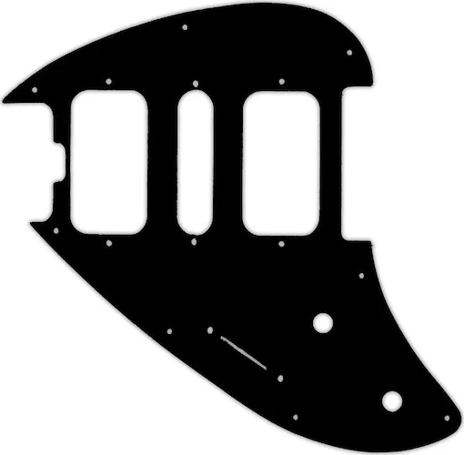 WD Custom Pickguard For Left Hand Music Man Silhouette #01 Black