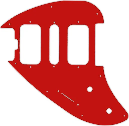 WD Custom Pickguard For Left Hand Music Man Silhouette #07S Red Solid