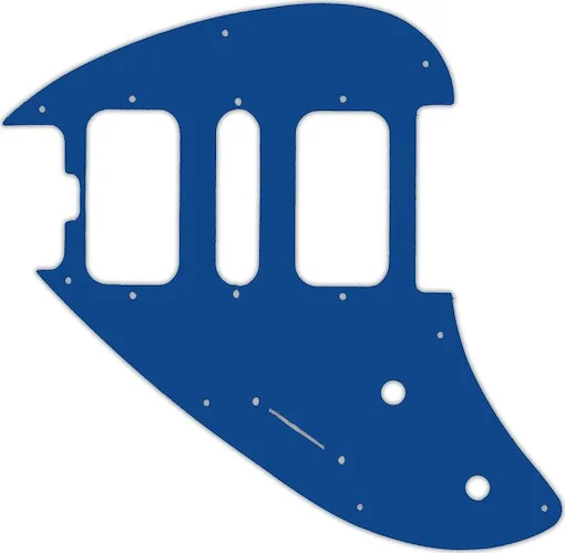 WD Custom Pickguard For Left Hand Music Man Silhouette #08 Blue/White/Blue