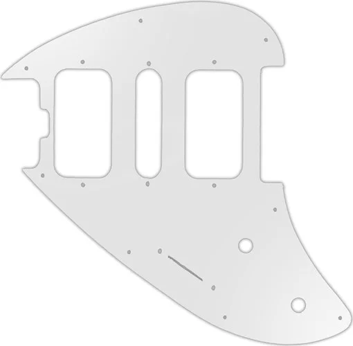 WD Custom Pickguard For Left Hand Music Man Silhouette #22 Translucent Milk White