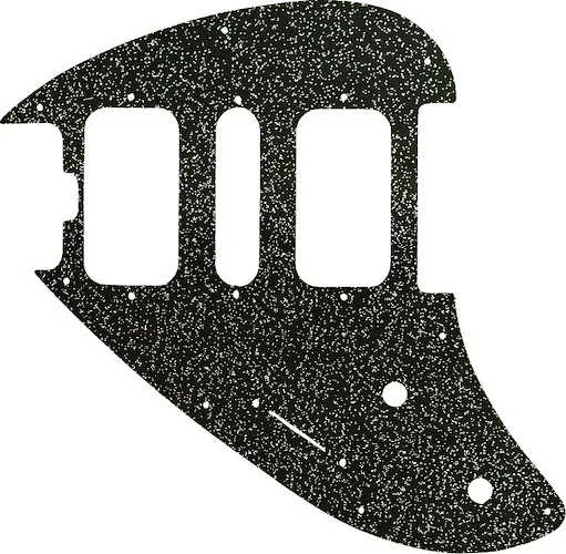 WD Custom Pickguard For Left Hand Music Man Silhouette #60BS Black Sparkle 