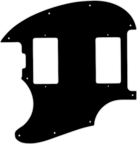 WD Custom Pickguard For Left Hand Music Man StingRay II #03 Black/White/Black