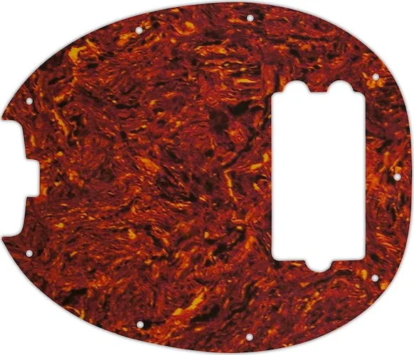 WD Custom Pickguard For Left Hand Music Man StingRay Classic Bass #05W Tortoise Shell/White