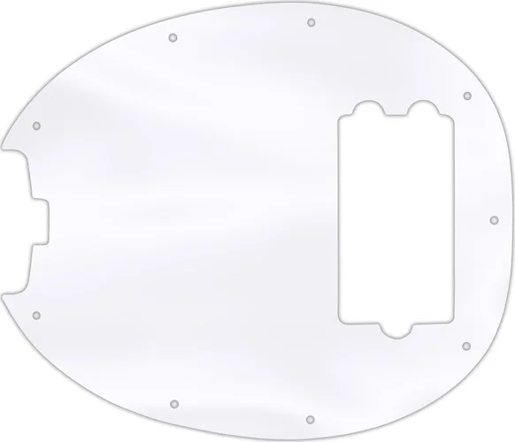 WD Custom Pickguard For Left Hand Music Man StingRay Classic Bass #45 Clear Acrylic