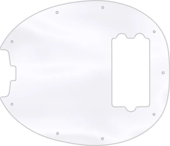 WD Custom Pickguard For Left Hand Music Man StingRay Classic Bass #45T Clear Acrylic Thin