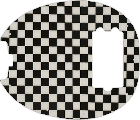 WD Custom Pickguard For Left Hand Music Man StingRay Classic Bass #CK01 Checkerboard Graphic