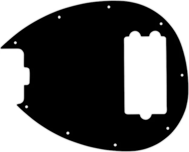 WD Custom Pickguard For Left Hand Music Man Sterling 4-H Bass #01T Black Thin