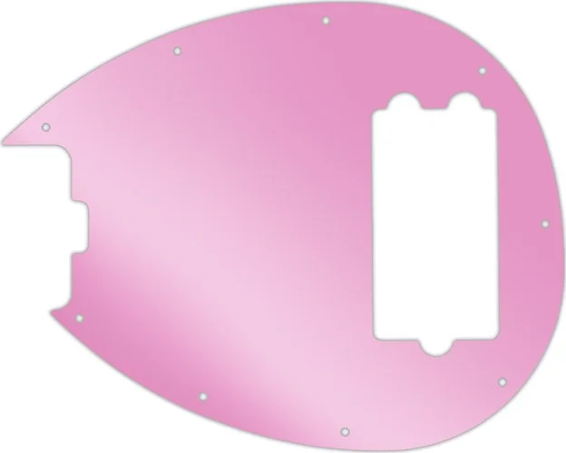 WD Custom Pickguard For Left Hand Music Man Sterling 4-H Bass #10P Pink Mirror