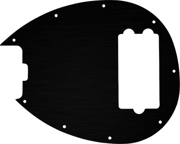 WD Custom Pickguard For Left Hand Music Man Sterling 4-H Bass #27T Simulated Black Anodized Thin