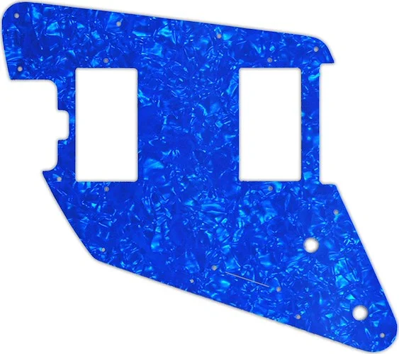 WD Custom Pickguard For Left Hand Music Man Albert Lee HH #28BU Blue Pearl/White/Black/White