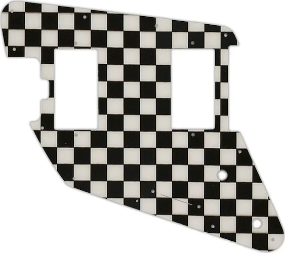 WD Custom Pickguard For Left Hand Music Man Albert Lee HH #CK01 Checkerboard Graphic