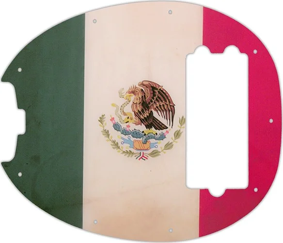 WD Custom Pickguard For Left Hand Music Man Old Smoothie 40th Anniversary StingRay Bass #G12 Mexican Flag Grap
