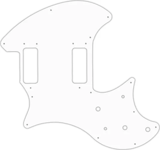 WD Custom Pickguard For Left Hand Ovation Breadwinner #04 White/Black/White