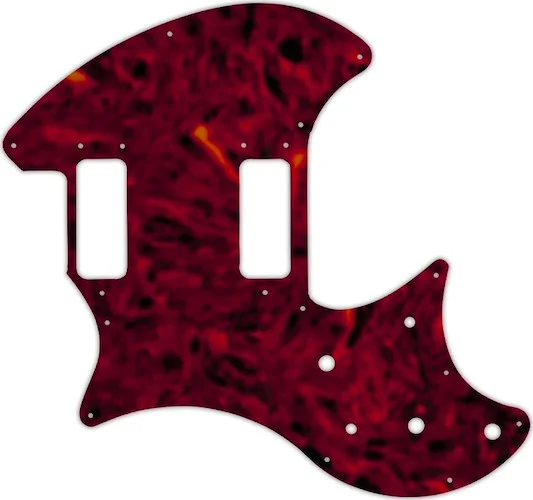 WD Custom Pickguard For Left Hand Ovation Breadwinner #05T Tortoise Shell Solid (Semi-Transparent)