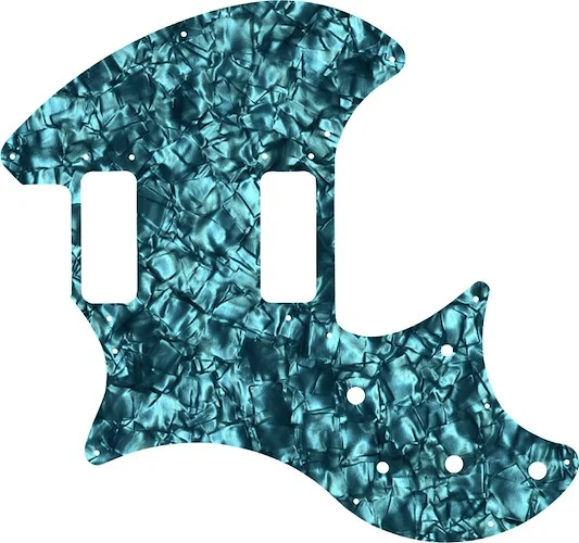 WD Custom Pickguard For Left Hand Ovation Breadwinner #28AQ Aqua Pearl/Black/White/Black