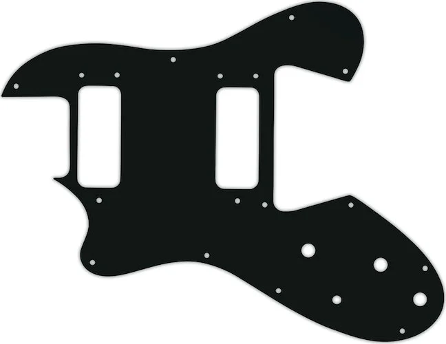 WD Custom Pickguard For Left Hand Ovation Viper #01A Black Acrylic