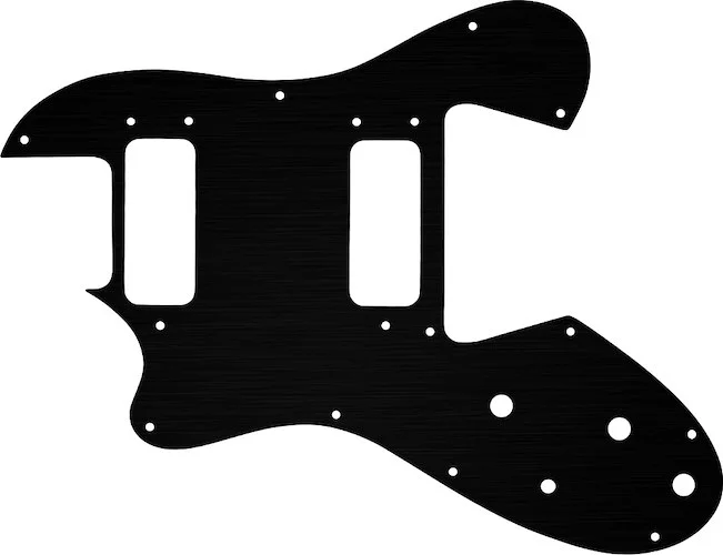 WD Custom Pickguard For Left Hand Ovation Viper #27T Simulated Black Anodized Thin