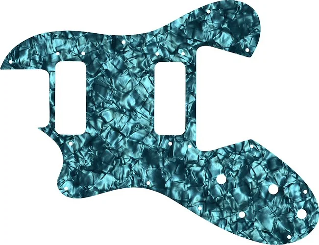 WD Custom Pickguard For Left Hand Ovation Viper #28AQ Aqua Pearl/Black/White/Black