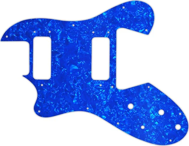 WD Custom Pickguard For Left Hand Ovation Viper #28BU Blue Pearl/White/Black/White