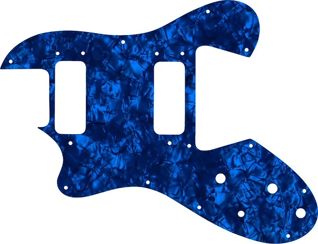 WD Custom Pickguard For Left Hand Ovation Viper #28DBP Dark Blue Pearl/Black/White/Black