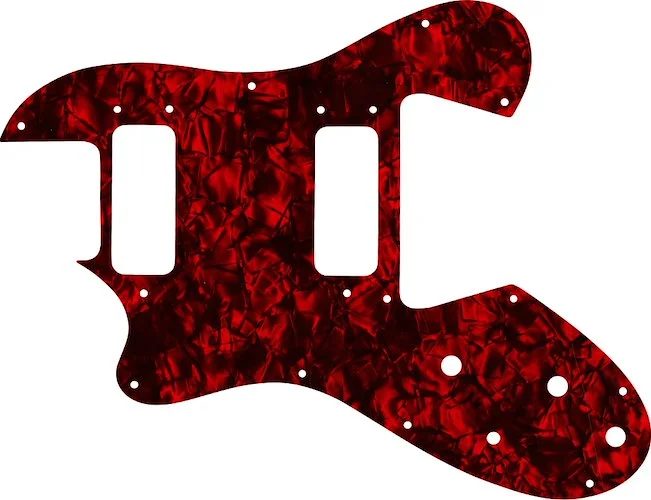 WD Custom Pickguard For Left Hand Ovation Viper #28DRP Dark Red Pearl/Black/White/Black