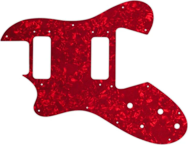 WD Custom Pickguard For Left Hand Ovation Viper #28R Red Pearl/White/Black/White