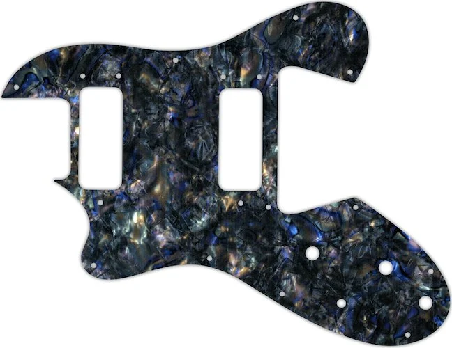WD Custom Pickguard For Left Hand Ovation Viper #35 Black Abalone