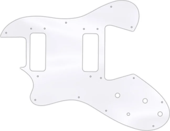 WD Custom Pickguard For Left Hand Ovation Viper #45T Clear Acrylic Thin