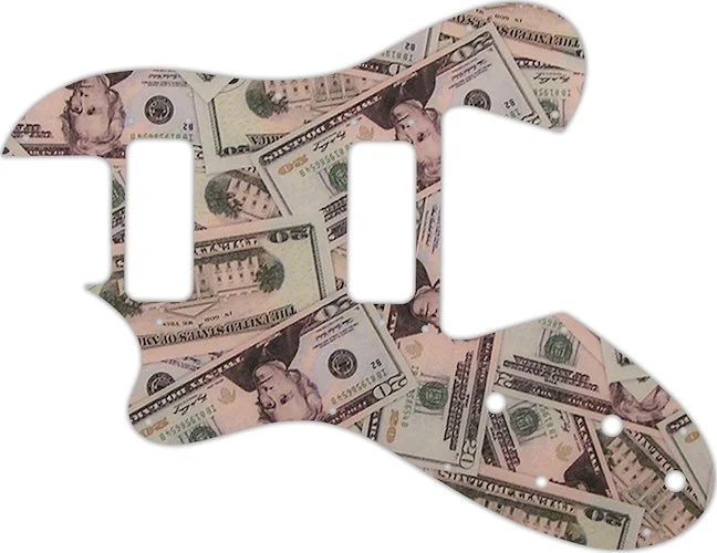 WD Custom Pickguard For Left Hand Ovation Viper #G16 Money Graphic