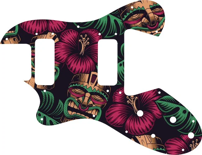 WD Custom Pickguard For Left Hand Ovation Viper #GAL01 Aloha Tiki Graphic