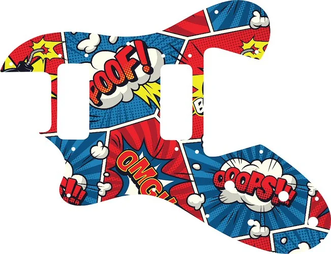 WD Custom Pickguard For Left Hand Ovation Viper #GCM01 Comic Book Graphic