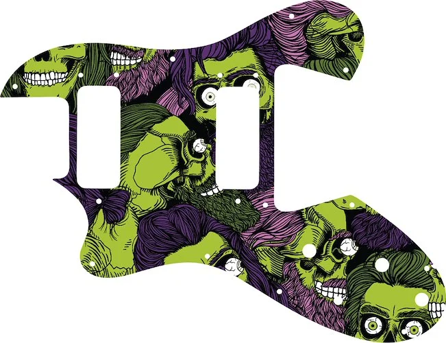 WD Custom Pickguard For Left Hand Ovation Viper #GHA02 Zombeard Graphic