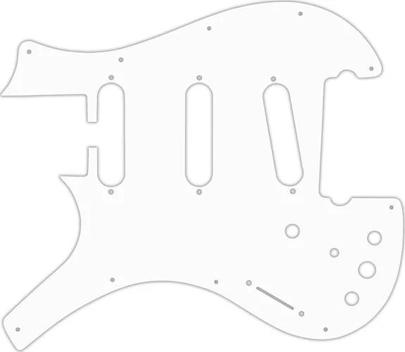 WD Custom Pickguard For Left Hand Parker 3 Single Coil Nitefly V1 #02 White