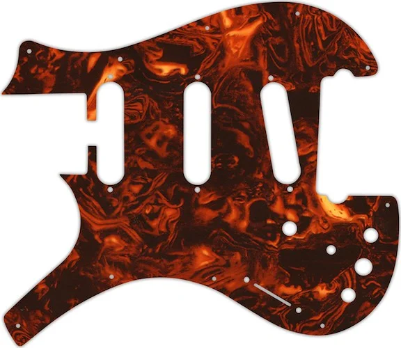 WD Custom Pickguard For Left Hand Parker 3 Single Coil Nitefly V1 #05F Faux Tortiose