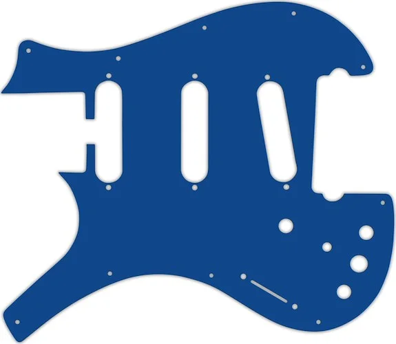 WD Custom Pickguard For Left Hand Parker 3 Single Coil Nitefly V1 #08 Blue/White/Blue