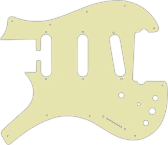 WD Custom Pickguard For Left Hand Parker 3 Single Coil Nitefly V1 #34 Mint Green 3 Ply