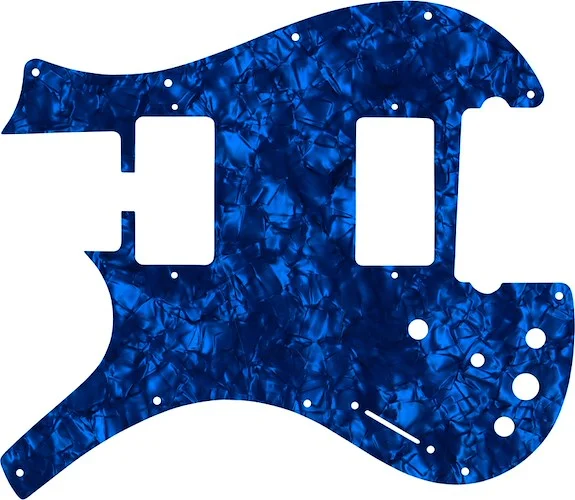 WD Custom Pickguard For Left Hand Parker Dual Humbucker Nitefly M #28DBP Dark Blue Pearl/Black/White/Black