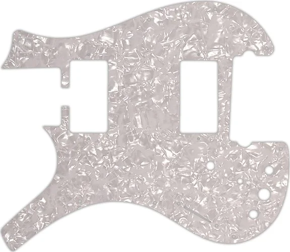 WD Custom Pickguard For Left Hand Parker Dual Humbucker Nitefly M #28 White Pearl/White/Black/White