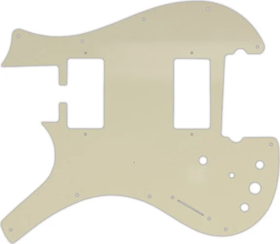 WD Custom Pickguard For Left Hand Parker Dual Humbucker Nitefly M #55 Parchment 3 Ply