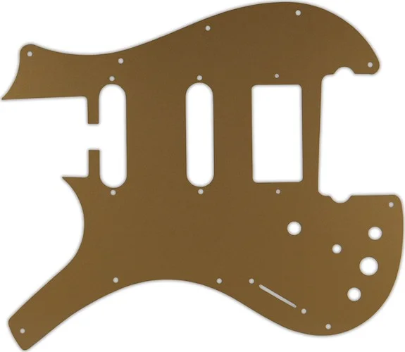 WD Custom Pickguard For Left Hand Parker Dual Single Coil, Single Humbucker Nitefly SA #59 Gold/Clear/Gold