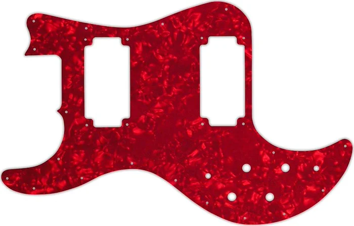 WD Custom Pickguard For Left Hand Peavey T-40 #28R Red Pearl/White/Black/White