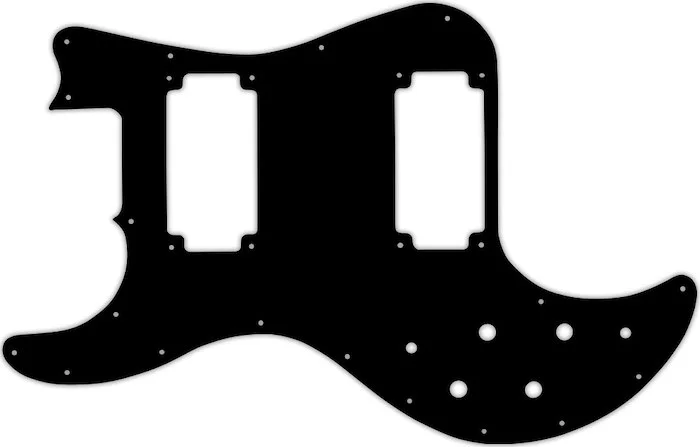 WD Custom Pickguard For Left Hand Peavey T-40 #39 Black/Black/Cream/Black