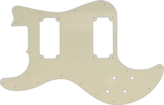 WD Custom Pickguard For Left Hand Peavey T-40 #55T Parchment Thin