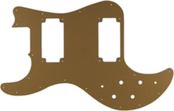 WD Custom Pickguard For Left Hand Peavey T-40 #59 Gold/Clear/Gold