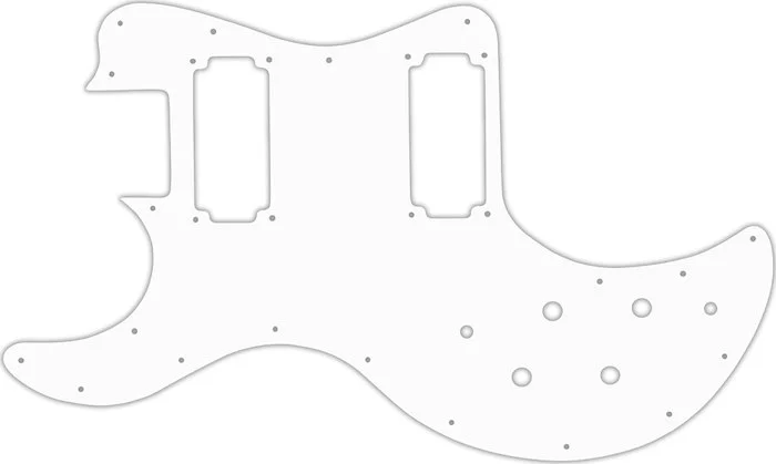 WD Custom Pickguard For Left Hand Peavey T-60 #02M White Matte