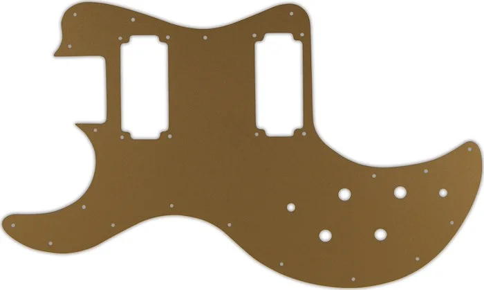 WD Custom Pickguard For Left Hand Peavey T-60 #59 Gold/Clear/Gold