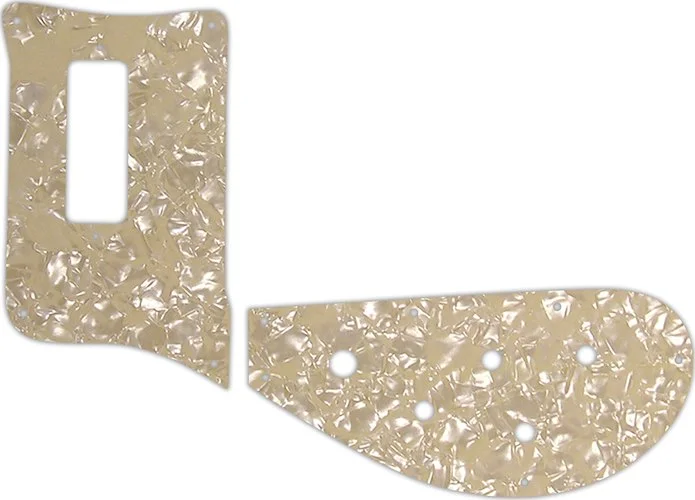 WD Custom Pickguard For Left Hand Rickenbacker 4003 Bass #28C Cream Pearl/Cream/Black/Cream