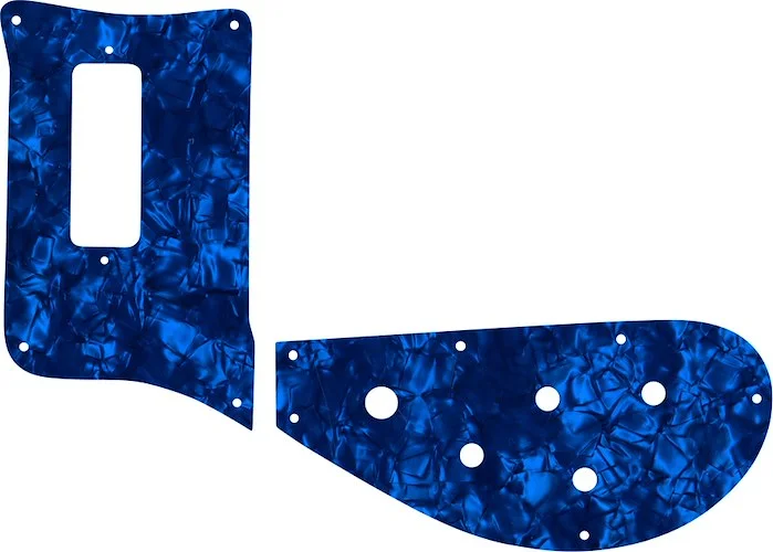 WD Custom Pickguard For Left Hand Rickenbacker 4003 Bass #28DBP Dark Blue Pearl/Black/White/Black